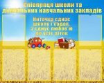 Стенд "Співпраця школи та ДНЗ" (Артикул: УШР 0034)  