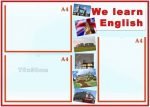Стенд "We learn English" (Артикул: УІМ 0007)  