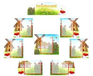 Інформаційна композиція "Батьківський куточок" (Калинка) (Артикул: КОМП 0011)  