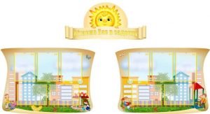 Інформаційна композиція "Вітаємо Вас у садочку" (Артикул: КОМП 0028)  