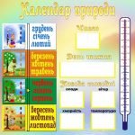 Стенд "Календар природи" (Артикул: УКП 0018)  