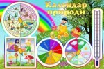 Стенд "Календар природи" (Артикул: УКП 0033)  