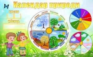 Стенд "Календар природи" (Артикул: УКП 0041)  