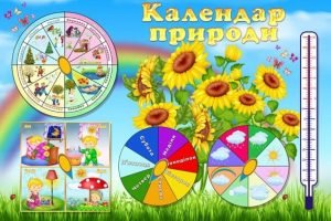 Стенд "Календар природи" (Артикул: УКП 0048)  