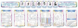 Великий комплект стендів для кабінету математики (Артикул: 1-3І-118)  