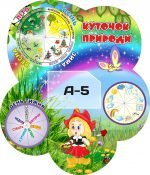 Стенд "Куточок природи" з рухомими стрілками (Артикул: 3-0060)  