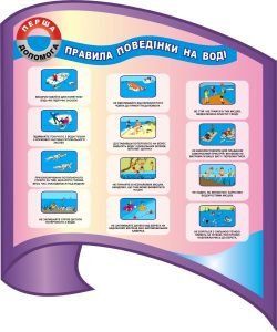 Стенд "Правила поведінки на воді" (Артикул: 3-0594)  