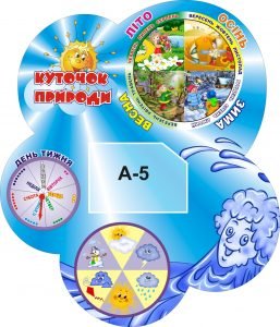 Стенд "Куточок природи" з рухомими стрілками (Артикул: 3-0778)  