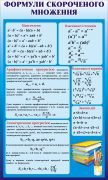 Стенд "Формули скороченого множення" (Артикул: 3-1015)  