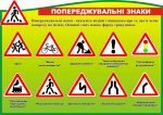 Стенд "Попереджувальні знаки" (Артикул: 3-1037)  