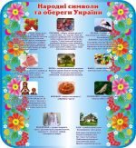 Стенд "Народні символи та обереги України" (Артикул: 3-1086)  