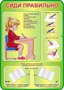 Стенд "Сиди правильно" (Артикул: 3-1128)