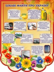Стенд "Цікаві факти про Україну" (Артикул: 3-1608)
