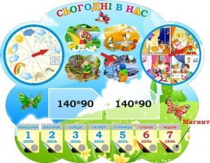 Стенд "Сьогодні в нас" (Артикул: 3-1751)  