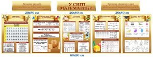 Комплект стендів для кабінету математики (Артикул: 4-Mat-018)  