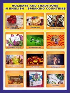 Стенд "Свята та традиції" (Артикул: 7-АНГ-001-07)  