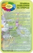 Стенд "Правила поведінки на природі" (Артикул: 7-БІО-028-2)  