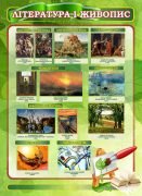 Стенд "Література і живопис" (Артикул: 7-СВЛ-028-З)  