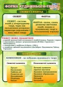 Стенд "Форма художнього твору" (Артикул: 7-СВЛ-031-З)  