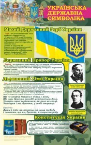 Стенд "Українська державна символіка" (Артикул: 7-ЗХВ-004)