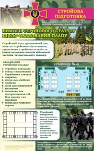 Стенд "Стройова підготовка" (Артикул: 7-ЗХВ-016-1)