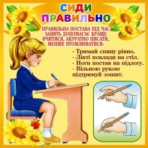 Стенд "Сиди правильно" (Артикул: 4-NK-471)  