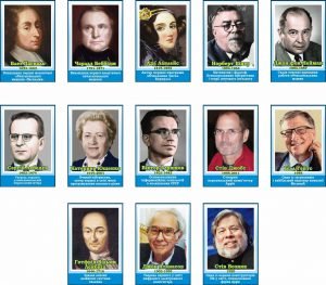 Комплект портретів для кабінету інформатики (Артикул: 7-ІНФ-030)  