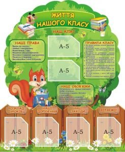Стенд "Життя класу" (Артикул: 3-1958)  