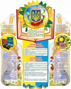 Стенд "Державна символіка України" (Артикул: 7-СИМ-024)  