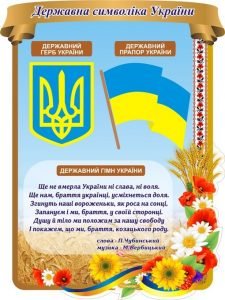 Стенд "Державна символіка України" (Артикул: 3-1996)  