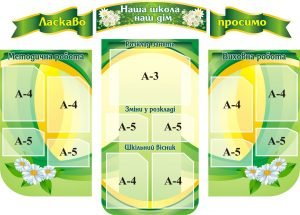 Набір стендів для школи "Наша школа - наш дім" (Артикул: 3-2024)  