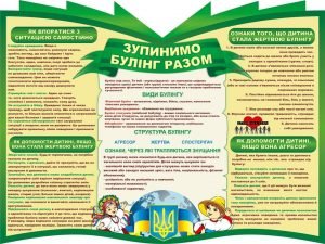 Стенд "Стоп булінг!" (Артикул: 3-2029)  