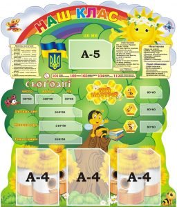 Стенд "Наш клас" (Артикул: 3-2033)  