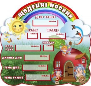 Стенд для НУШ "Щоденні новини" НУШ 0187  