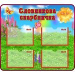 Стенд "Словникова скарбничка" НУШ 0018  