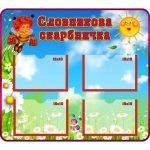 Стенд "Словникова скарбничка" НУШ 0022  