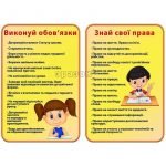 Набір стендів "Права та обов’язки учнів" НУШ 0026  