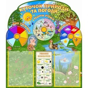 Стенд "Календар природи та погоди" НУШ 0044  