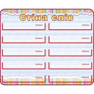 Стенд "Стіна слів" НУШ 0055  