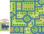 Ігровий килимок «Місто» + у подарунок міні-килимок «Стоянка для машин»  