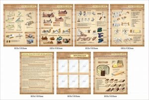 Комплект стендів з столярної справи (Артикул: 1-м-41)  