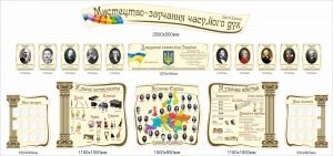 Великий комплект стендів для оформлення кабінету музики (Артикул: 1-і-134)  
