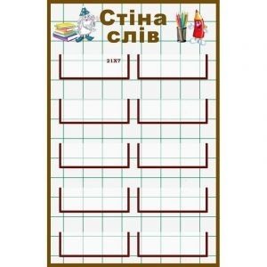 Стенд "Стіна слів" НУШ 0138  