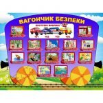 Стенд "Вагончик безпеки" НУШ 0152  