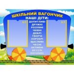 Стенд "Шкільний вагончик" НУШ 0157  