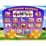 Стенд "Вагончик безпеки" НУШ 0159  