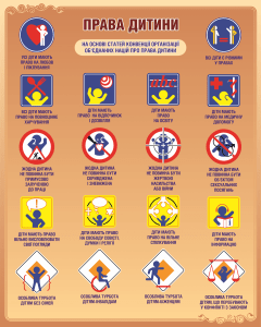 Стенд "Права дитини" (Артикул: 9-0761)  