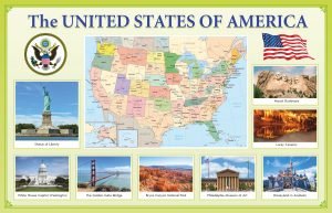 Стенд ламінований "USA" (Артикул: 9-0079)  