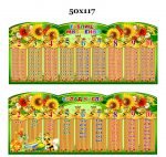 Стенд "Таблиця множення" та "Склад числа" (Артикул: 4-NK-562)  