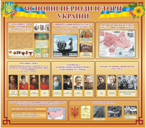 Стенд "Основні періоди історії України" (Артикул: 3-1228)  
